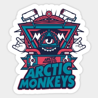 Arctic Rock Band Art Sticker